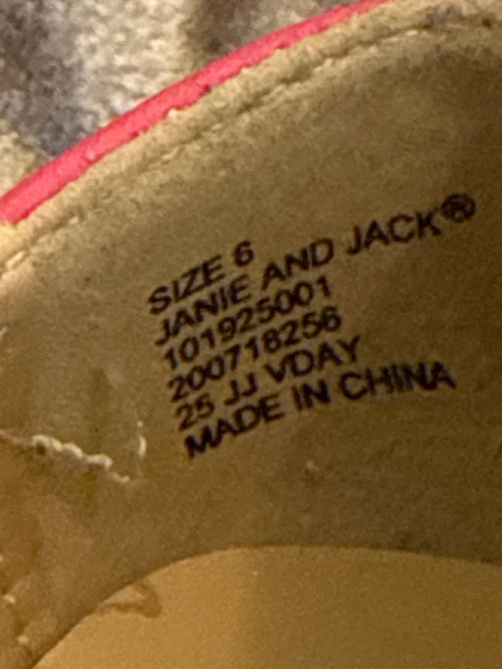 Jamie and Jack pearled pink leather Mary Jane toddler shoes size 6